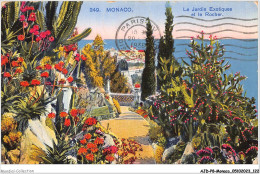 AJDP8-MONACO-0857 - MONACO - Le Jardin Exotiques Et Le Rocher  - Jardin Exotique