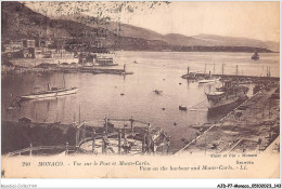 AJDP7-MONACO-0765 - MONACO - Vue Sur Le Port Et Monte-carlo  - Hafen