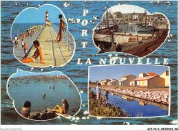 AJDP5-11-0553 - PORT LA NOUVELLE - Le Phare - Remaillage Des Filets - La Plage  - Port La Nouvelle