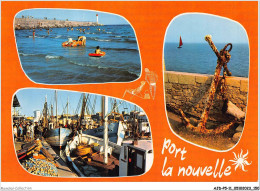 AJDP5-11-0550 - PORT LA NOUVELLE - La Plage Et La Jetée - Le Port De Pêche  - Port La Nouvelle