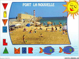 AJDP5-11-0540 - PORT LA NOUVELLE - La Plage Et La Jetée  - Port La Nouvelle