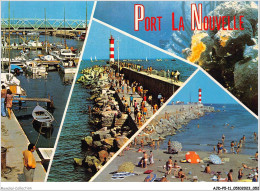 AJDP5-11-0501 - PORT LA NOUVELLE - Le Port - Le Phare - La Plage  - Port La Nouvelle