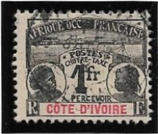 COTE IVOIRE TAXE N° 8 Obl Cote 46 - Used Stamps