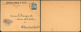 Baudouin à Lunettes - 1F50 Sur L. Administration Communale Beuzet + Obl Relais "Beuzet" > WOluwé - Postmarks With Stars