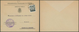 Baudouin à Lunettes - 1F50 Sur L. Administration Communale Ghoy + Obl Relais "Ghoy" > Woluwe - Postmarks With Stars