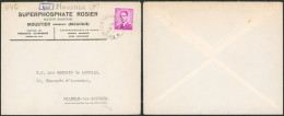 Baudouin à Lunettes - 3F Sur L.  + Obl Relais "Moustier (hainaut)" > Wilsele-lez-louvain - Postmarks With Stars