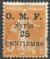 SYRIE - Timbre De France De 1900-21 Avec Surcharge En Centièmes - Syria