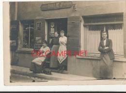 CARTE PHOTO /  EPICERIE MERCERIE CHALLIE J / DEVANTURE  ** - Magasins