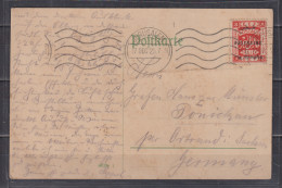 Palästine No. 44 Auf Karte Jerusalem/17.DEC.25 Nach Deutschland (adelige Adresse) - Palestine