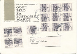 Yugoslavia Cover Sent To Denmark Beograd 28-5-1978 With A Block Of 4 And 9 Bohinj - Lettres & Documents