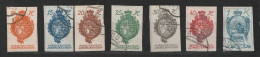 Liechtenstein 18/24 Gestempelt, Wappen/Schloss Vaduz 1920 Geschnitten - Used Stamps