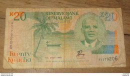 MALAWI : 20 Kwacha 1993 ......... PHI ...... E2-67a - Malawi