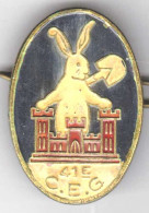 41° CEG. 41° Compagnie D'Entretien Du Génie. T1. Avec Sigle. Peint. Cerca 1945. Artisanale D'Allemagne. - Esercito