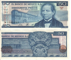 Mexico  P-74b  50 Pesos  1981  UNC - Mexique