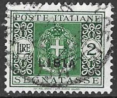 LIBIA - 1934 - SEGNATASSE - LIRE 2 - USATO (YVERT 21 - MICHEL 21 - SS 21) - Libya