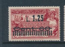 B7 SAN MARINO SASSONE 6 MNH - Express Letter Stamps