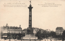 FRANCE - Paris - La Colonne De Juillet - Emplacement De L'ancienne Forteresse - Carte Postale Ancienne - Estatuas