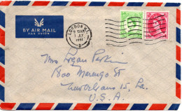 77170 - Grossbritannien - 1961 - 8d Wilding MiF A LpBf LONDON -> New Orleans, LA (USA) - Storia Postale