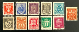 1941 FRANCE BLASONS ARMOIRIES DES VILLES DE FRANCE - NEUF** - 1941-66 Armoiries Et Blasons