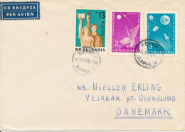 Bulgaria Cover Sent To Denmark 12-9-1963 Topic Stamps - Cartas & Documentos