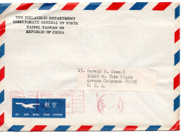 77172 - China / Taiwan - 1978 - $5 Postfreistpl A LpBf TAIPEI -> Arvada, CO (USA) - Covers & Documents
