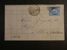 DM 17  FRANCE   LETTRE   1874 LE MANS  A  ALENCON  FRANCE    +AFF. INTERESSANT +++ - 1849-1876: Période Classique