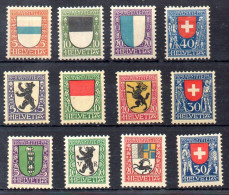 Suiza Series Nº Yvert 188/91 + 214/17 +218/21 * - Ungebraucht