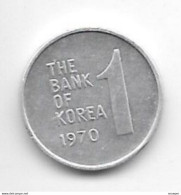 *south Korea 1 Won 1970  Km 4a  Xf - Corée Du Sud