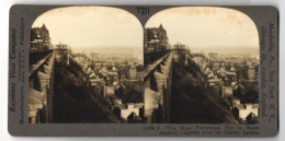 Stereo-Fotografie Keystone View Co., Meadville, Ansicht Quebec, View Of The City From The Citadel  - Photos Stéréoscopiques