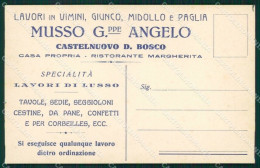 Asti Castelnuovo Don Bosco Pubblicitaria Cartolina MT0824 - Asti