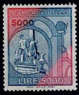 1982.97 REPUBBLICA In Lire SPLENDIDA MARCA Da Bollo Da L.5000  MNH * - Fiscale Zegels