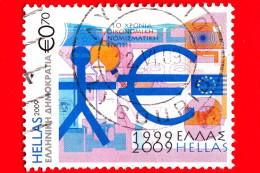 GRECIA - Usato - 2009 - 10 Anni Di Unione Economica E Monetaria D’Europa - 0.70 - Used Stamps