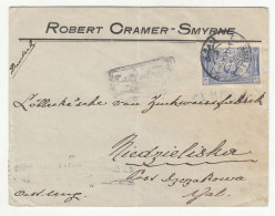 Robert Cramer, Smyrne Company Letter Cover Posted 1918 To Niedzieliska B240401 - Covers & Documents