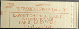 2102 C5 Conf. 3 Carnet Fermé Sabine 1.40F Rouge - Modern : 1959-...