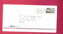 Lettre De 1993 Pour La France - YT N° 573 - Commandant Birot - F.N.F.L. - Covers & Documents