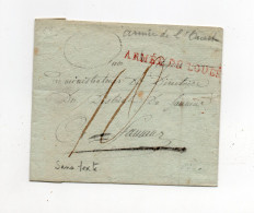 !!! MARQUE POSTALE ARMEE DE L'OUEST SUR LETTRE SANS TEXTE - Army Postmarks (before 1900)