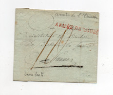 !!! MARQUE POSTALE ARMEE DE L'OUEST SUR LETTRE SANS TEXTE - Bolli Militari (ante 1900)