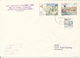 Yugoslavia Cover Sent To Denmark Beograd 4-1-1985 Topic Stamps - Cartas & Documentos