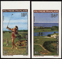 Polynésie Non Dentelés N°94 /95 Golf D'Atimaono 2 Valeurs Qualité:** - Imperforates, Proofs & Errors