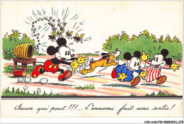 CAR-AANP10-DISNEY-0917 - MICKEY MOUSE - Mickey - Pluto - Jojo Et Michou Mouse Courent - Disneyland