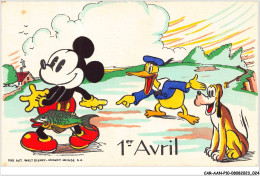 CAR-AANP10-DISNEY-0890 - MICKEY MOUSE - Mickey - Pluto Et Popop  Duck - Disneyland