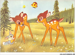 CAR-AANP9-DISNEY CPSM-0810 - BAMBI - BICHE - LAPIN - PAPILLON - 15x10cm - Disneyland