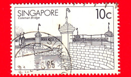 SINGAPORE - Usato - 1985 - Ponti - Coleman Bridge - 10 - Singapur (1959-...)