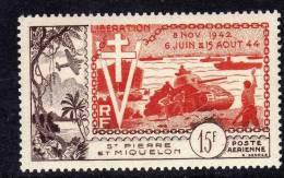 St Pierre Et Miquelon PA N° 22 XX 10ème Anniversaire De La Libération Sans Charnière, TB - Unused Stamps