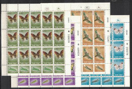 Israël 1965 - Yvert 300-303, Scott#304-307, Bale 323-326 - Feuille Complète Neuve SANS Charnière - Papillons - Nuevos (con Tab)