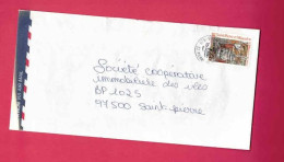 Lettre De 1995 Pour Saint Pierre - YT N° 613 - Tonnelier - Brieven En Documenten