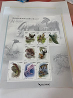 China Stamp MNH Birds Horse Turtle Dolphin Manis Animals 2021 Monkey Protect Wild Animals - Peacocks