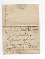 !!! MARQUE POSTALE N°50 GRANDE ARMEE SUR LETTRE DE MAGDEBOURG DE 1808 - Army Postmarks (before 1900)