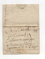 !!! MARQUE POSTALE N°50 GRANDE ARMEE SUR LETTRE DE MAGDEBOURG DE 1808 - Bolli Militari (ante 1900)