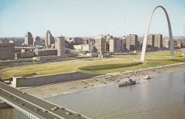 0-USAMO 01 01 - ST. LOUIS - POPLAR ST. BRIDGE - AERIAL SKYLINE - St Louis – Missouri